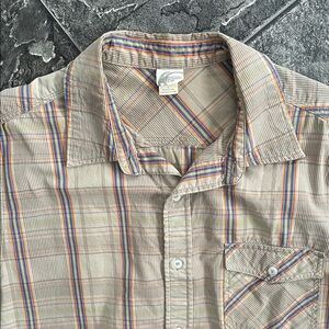 VINTAGE MOUNTAIN EQUIPMENT CO-OP Striped Short-sleeve Shirt Indie Outdoor Retro